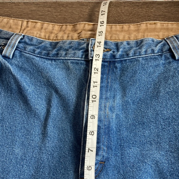 Mens EUC Duluth Trading Co Relaxed Fit Blue Jeans Size 46x31 - Picture 5 of 9